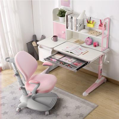 China Modern primary adjustable desk and school children study chair for sale