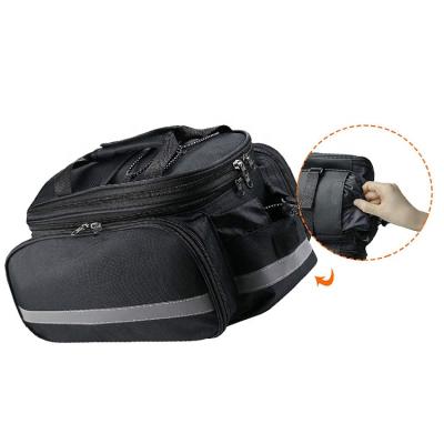 China Polyester Bicycle Bag Spoke Storage Rear Bag Insulated Bicycle Trunk Cooler Bag for sale