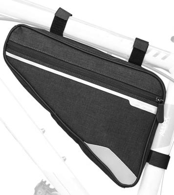 China Polyester Bicycle Front Frame Bag Tube Pouch Package Bicycle Bag Cycling Triangle for sale