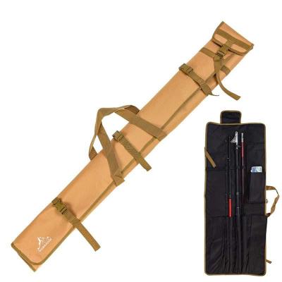 China Hot Sales Logo Foldable Fish Tools Storage Generous Capacity Wholesale Waterproof Waterproof Portable Custom Fishing Rod Bag for sale