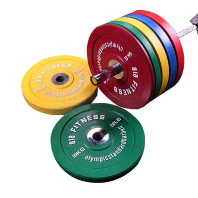 China Gym Equipment CPU Weight Plates Set With Hard Hub Bumper Plates Weightlifting Barbell Gym Weight Plate for sale