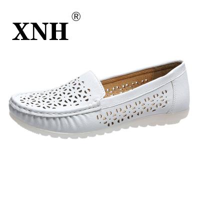 China Wholesale Fashion Flat Medical Hospital Operation Ward Genuine Leather Uniform Breathable Shoes For Nurse for sale