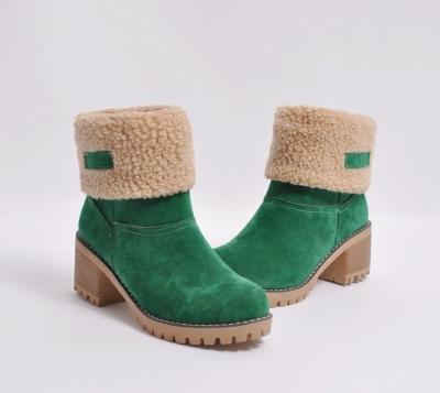 China 2021new light fashion fuzzy and square root shoes winter boots and snow boots winter shoes for women for sale