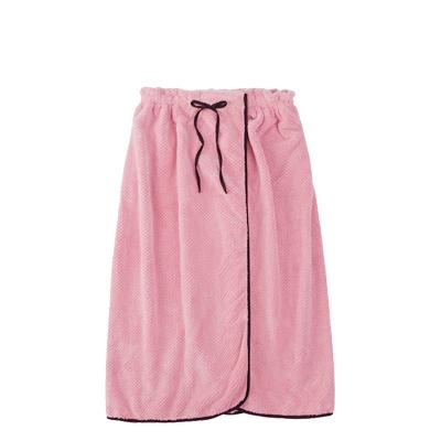 China 2022 New Style Microfiber Towel Soft Water Bath Skirt High Quality Absorbent Pink 75cm*150cm Child Safe for sale