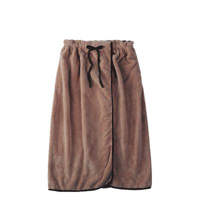 China 2022 new style high quality microfiber soft water bath skirt absorbent chocolate 75cm*150cm child safe for sale