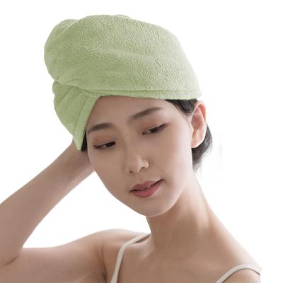 China Wholesale Home Shower Spa Towel Dry Hair Microfiber Turban Head Wrap 65cm*25cm Dark Khaki 300gsm for sale