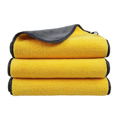 China Best Viable Car Plush Cloth Microfiber Towel Car Cleaning Cloths Clean Car Wash Towels for sale