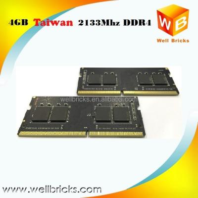 China Small MOQ So-dimm Memorias 2133mhz 1.2V 4GB Ram DDR4 for notebook for sale