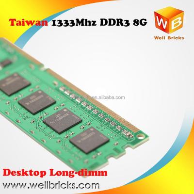 China Original Undamped PC-dimm DDR3 8GB of MEMORIAS RAM Desktop Chips from Taiwan ETT Factory for sale