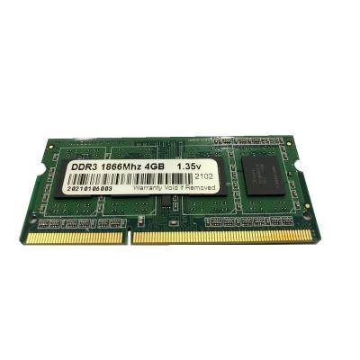 China So-dimm Taiwan manufacturer 204pins laptop ram 1866mhz ddr3 4gb for sale