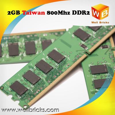 China office taiwan accepted paypal good warranty ram ddr2 2g 800mhz pc2-6400 memory for sale