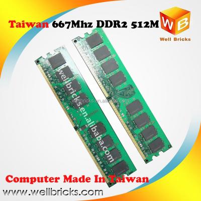 China Taiwan Desktop PC OEM RAM DDR2 800 667 MODULE 512M 1Gb 2Gb for sale