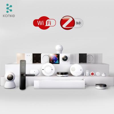 China Wall Smart Remote Switch App Lock KONKE Door Fingerprint Solution Hotel Wifi Zigbee Home System Smart Home Automation Kit for sale