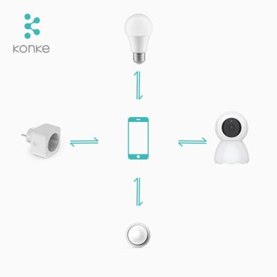 China Wifi Konke wireless wifi security system zigbee smart home alarm kit for sale