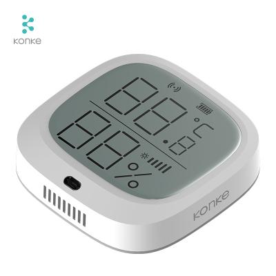 China Detect temp & humidity sensor in room KONKE APP temperature and humidity sensor remote digital wireless zigbee sensor for sale