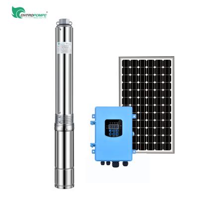 China Agriculture Uganda dry land irrigation 96V 48v 750w 1100W solar pump for deep well solar pump kit for sale