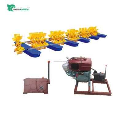 China Increase Capacity 8hp Water Oxygen and 6hp Bangladesh Diesel Engines Aerator Vane Wheel Aerator for Fish Aquaculture Pond for sale