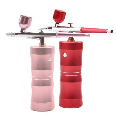 China Rechargeable Makeup Airbrush Set Rechargeable Spray Pen Oxygen Water Injection for sale