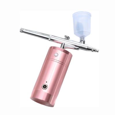 China Beauty Skin Care Microcurrent Facial Machine Oxygen Spray Machine Airbrush Makeup Gun for sale