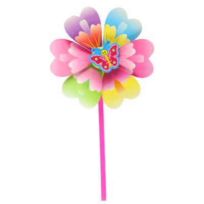 China Hot selling decorations windmill factory direct sales specializing in the production of small children's hand toys cartoon windmill for sale