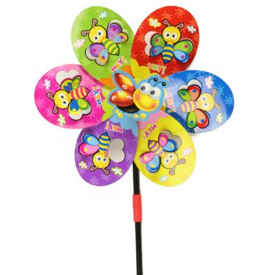 China Decorations Hot-selling environmental protection plastic decorative spring toy windmill garden colorful multicolor windmill for sale