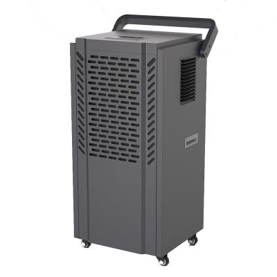 China 1200~1600ftÂ ² /110-150mÂ ² 100L/D Industrial Commercial Portable Refrigerant Air Dryer R410A Dehumidifier for sale