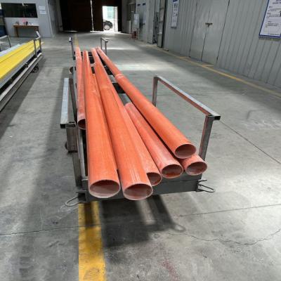 Chine Diamètre 89x82mm Épaisseur de la paroi 3,5mm Pultrusion tubes ronds en FRP rouges à vendre