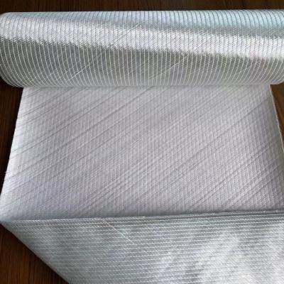 China Strong Fiberglass  +45/-45° Biaxial Fabric For Reinforcement Wet Out Resin With Polyester Tissue for sale