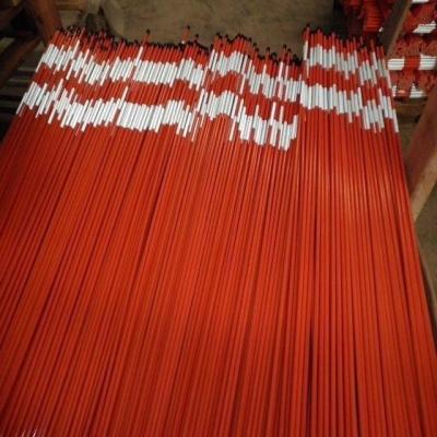 China Infrastructure Pultrusion Fiberglass Rod As Warning Stake And Signs for sale