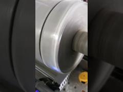 cutting fabric into 50mm wide small roll