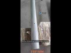 frp pultrusion round tube 76x8mmx2400mm with knitted mat wrapping as fence post