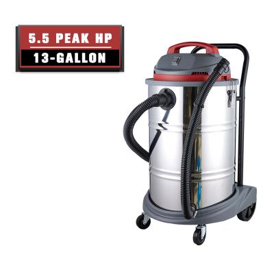 China High Quality Hotel 13 Gallon HP Large Volume Wet Dry 1.88 Large Industrial Vacuum Cleaner With Blowing Function for sale