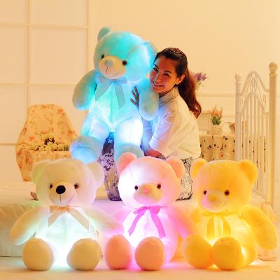 China Souvenir 2021 New 50cm Led Teddy Bear Stuffed Animals Plush Toy Teddy Bear Stuffed Toys oso for Christmas Light Up Gift for sale