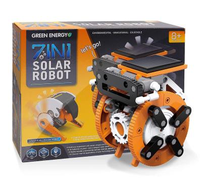 China 2022 DIY Solar Robot Toy Assemble Science Educational Experiment STEM Toy Solar Robot Building Solar Powered Toys For Student for sale