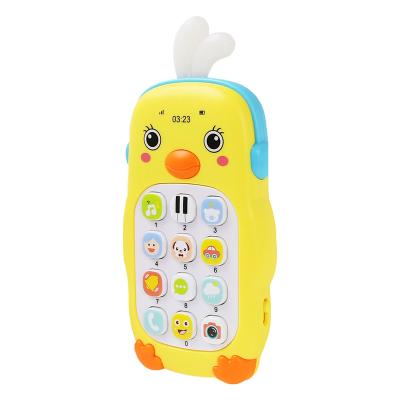 China 2021 Cute Educational Baby Musical Toys Mobile Phone Baby Early Learning Interesting Toys Plastic Press Mobile Phone for sale