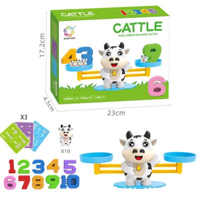 China Educational Funny Educational Digital Math Balance Scale Toys Instruct Pre Learn Number Addition and Subtraction Balance Toys for Kids for sale