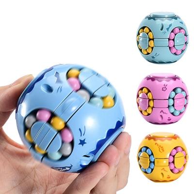 China Wholesale Educational Fingertip Cube Fingertip Gyro Compass Hand-Eye Coordination Exercise Spinning Bean Spinner Magic Cube Toys Adult or Kids for sale