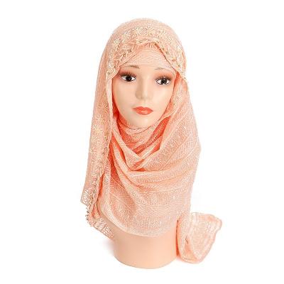 China Quick-drying New hot drilling embroidery soft ramadan scarf muslim islamic hijab women fashion section shawl muslim hijab with diamonds for sale