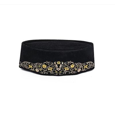 China Image Creative Personality Arab Men's Daily Leisure Attend Party Headdress Embroidered Islamic Muslim Prayer Cap for sale