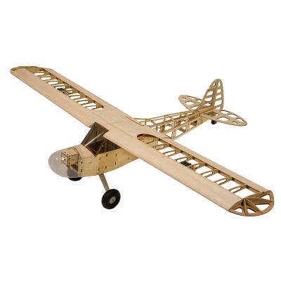 China RC Model Factory Price S0801 Airplane 1.2M Piper Cub J-3 Balsa Wood Aircraft DIY Version KIT Remote Control Flight Model for sale