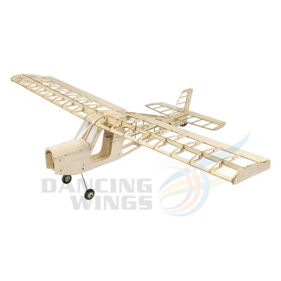 China RC Model DW Hobby Balsawood Airplane Model Trainer Laser Cut Training Aeromax 750mm Wingspan Balsa Building Woodiness Model Kit AIRPLANE for sale