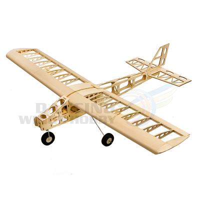 China RC Model DW Hobby RC Balsa Plane Laser Cut Woodiness Building Trainer Aeromodelling Wingspan 1300mm Cloud Dancer Training Plane for sale