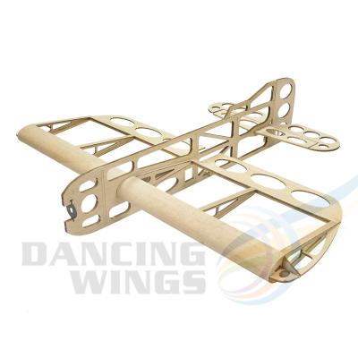 China GEEBEE 600mm Wingspan Balsa Wood Airplane Model Dancing Wings Hobby RC Model Airplane Kit Wood For New Hand Entry Level Building for sale