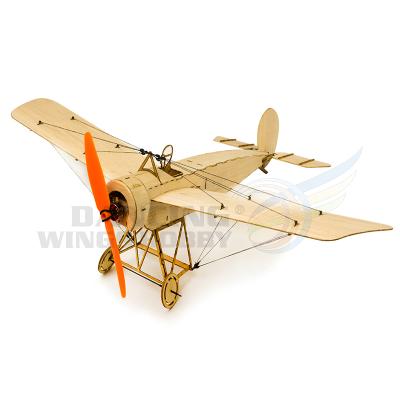 China RC Model Micro Balsawood Airplane Kit Fokker-e Aircraft Models 420mm Wingspan Electric Remote Control Airplane For Park Indoor Fly for sale