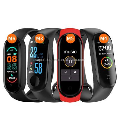 China Rate Monitor Waterproof Sports Activity Tracker Wristband Wifi Band Fitness Tracker Heart Bracelet M6 for sale