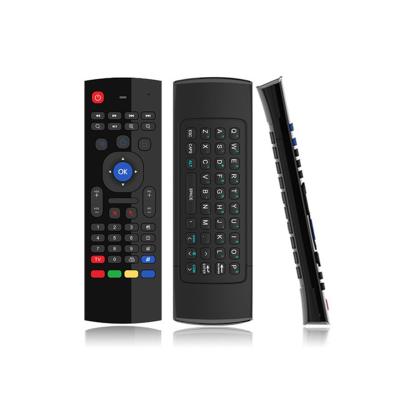 China Touch Control Mouse Smart 2.4G Remote Control LED Air MX3 Mini Keyboard for sale