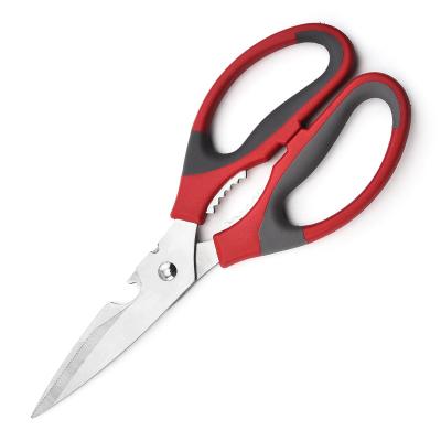 China Bone Plastic Scissors Chicken Fish Food Scissors Kitchen Stainless Steel PP+TPR Factory Cutting Tools for sale