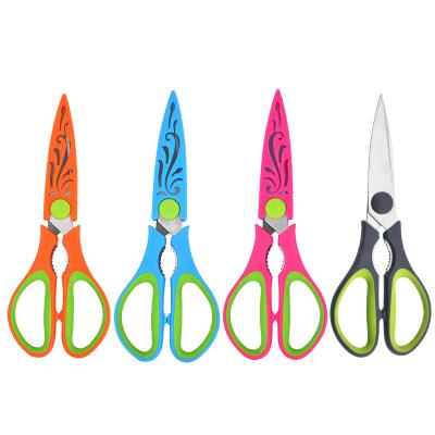 China Multifunctional PP Kitchen Scissors Cut Seafood Chicken Fish Bone Scissors Household Tools for sale