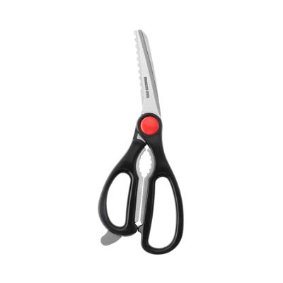 China Black Customize Any Color Professional Production Handle Sanding Multifunctional Kitchen Scissors for sale