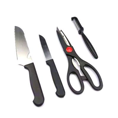 China Customize any color factory supply 4pcs stainless steel kitchen scissors frozen-meat knife direct for sale